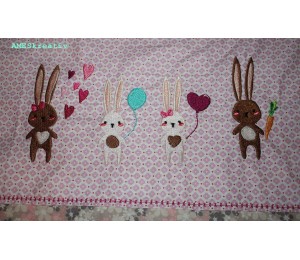 Stickserie - Hopping Bunnies